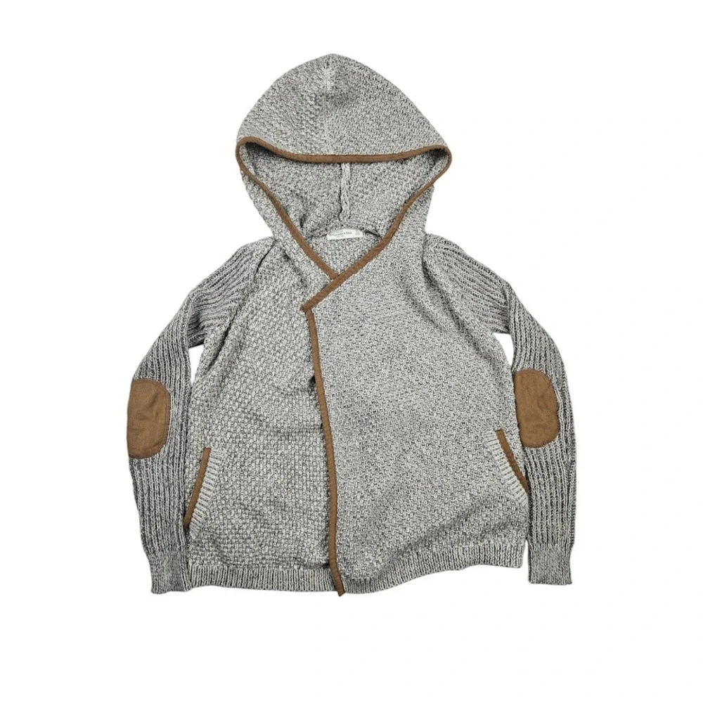 Abercrombie & Fitch Sweater Womens Size XS‎ Gray Knit Preppy Cottagecore Hoodie